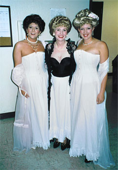 The steps in their bustiers.