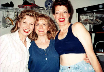 The girls backstage.