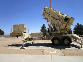 Patriot missile canister.