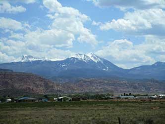 La Sal Mountain.
