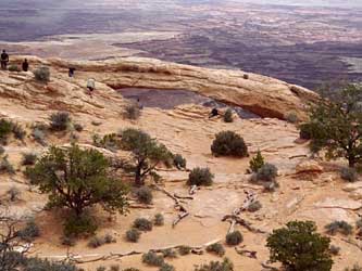 Mesa Arch from above.