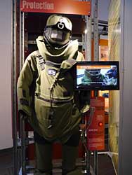 Bomb disposal suit.