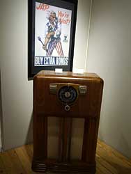 WWII console radio.