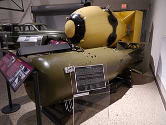 Replicas of Little Boy & Fat Man. 