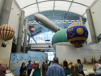 Balloon Museum main room.