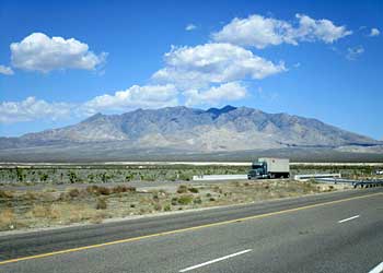 On the road to Vegas.